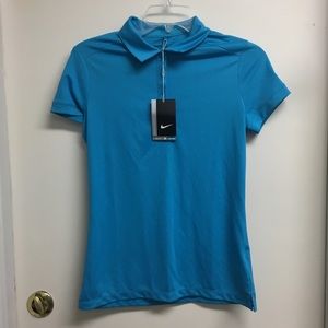 Nike Golf Shirt, Blue - DriFit - Size Small NWT